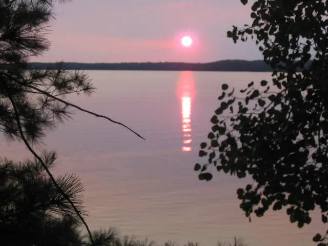 Sunset over Grindstone Lake
