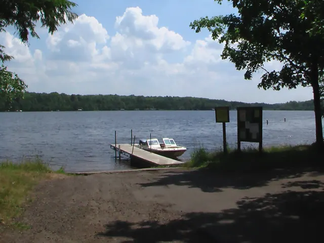 Lake Namekagon from the boat launch, Bayfield County