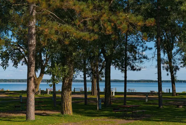 Shell Lake from the municipal campground on its shore